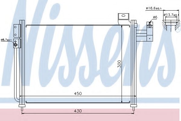 Imagine Condensator, climatizare NISSENS 94766