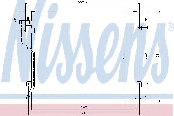 Imagine Condensator, climatizare NISSENS 94773