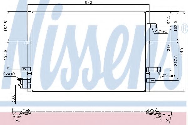 Imagine Condensator, climatizare NISSENS 94777