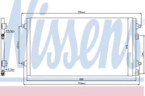 Imagine Condensator, climatizare NISSENS 94783