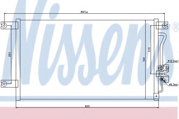 Imagine Condensator, climatizare NISSENS 94790