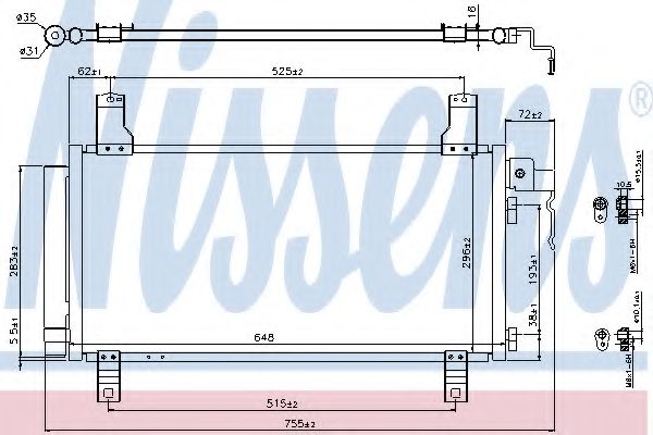 Imagine Condensator, climatizare NISSENS 94792