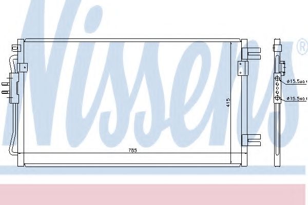 Imagine Condensator, climatizare NISSENS 94806