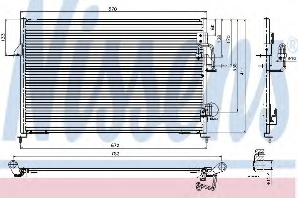 Imagine Condensator, climatizare NISSENS 94808