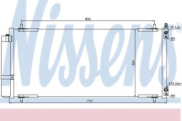 Imagine Condensator, climatizare NISSENS 94830