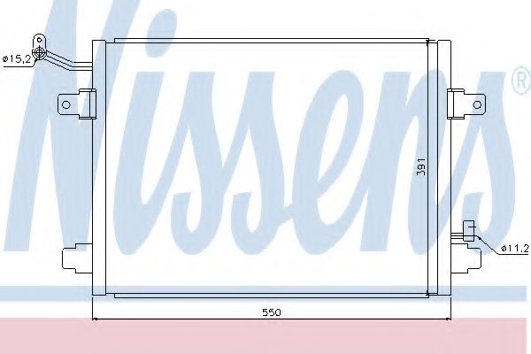 Imagine Condensator, climatizare NISSENS 94835