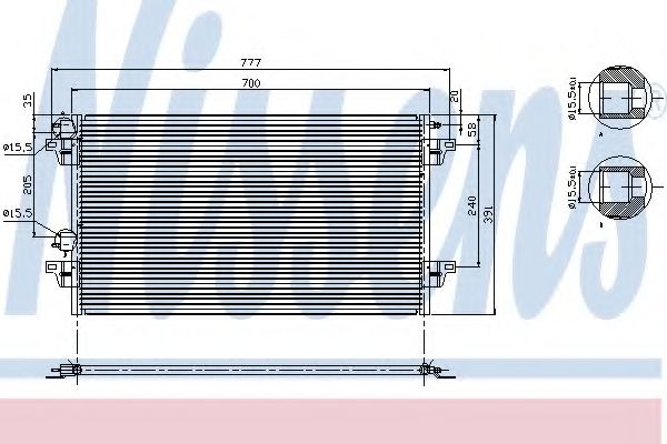 Imagine Condensator, climatizare NISSENS 94856