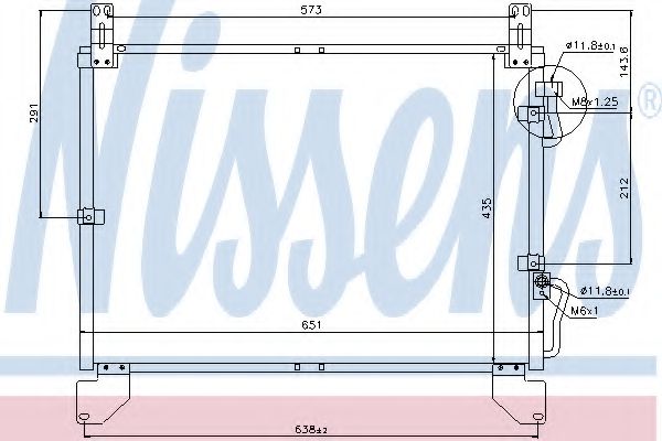 Imagine Condensator, climatizare NISSENS 94861