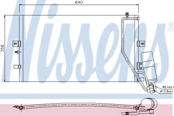 Imagine Condensator, climatizare NISSENS 94862