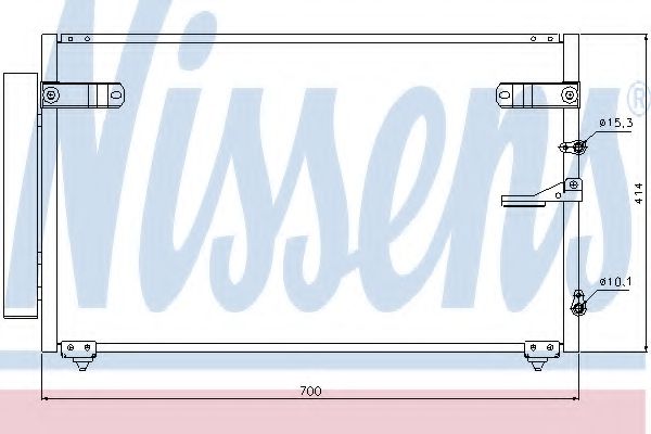 Condensator, climatizare NISSENS 94867