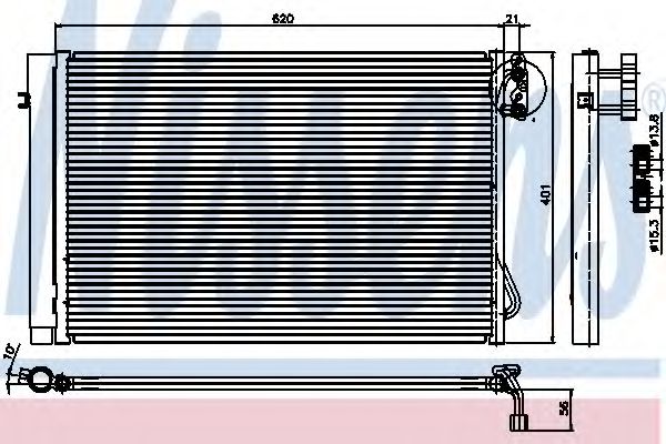 Imagine Condensator, climatizare NISSENS 94872