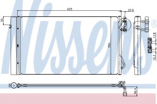 Imagine Condensator, climatizare NISSENS 94873