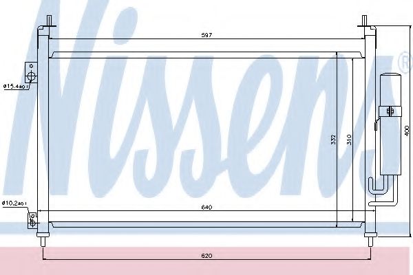 Imagine Condensator, climatizare NISSENS 94875