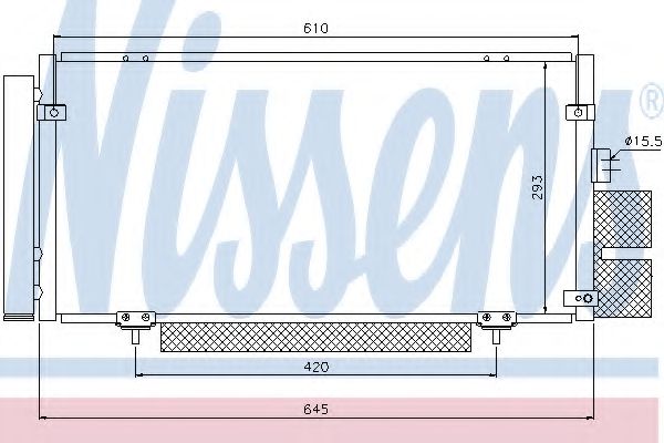 Imagine Condensator, climatizare NISSENS 94885