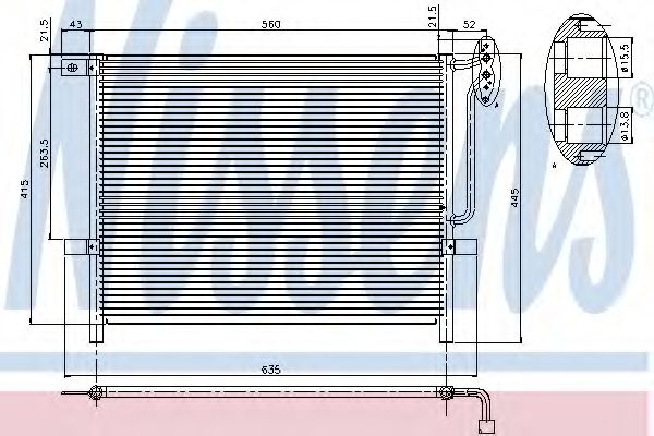 Imagine Condensator, climatizare NISSENS 94894