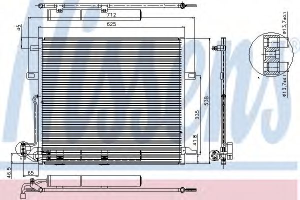 Imagine Condensator, climatizare NISSENS 94897