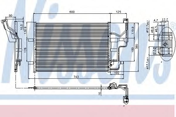 Imagine Condensator, climatizare NISSENS 94902