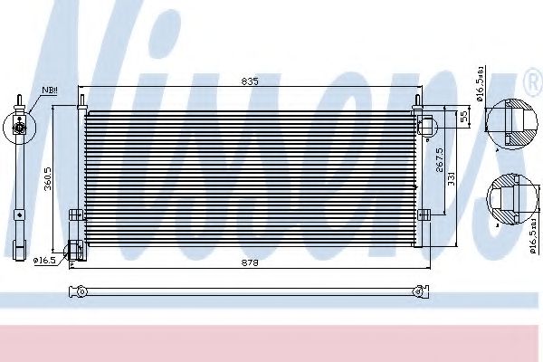 Imagine Condensator, climatizare NISSENS 94903