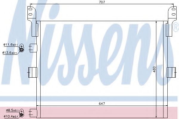 Imagine Condensator, climatizare NISSENS 94918