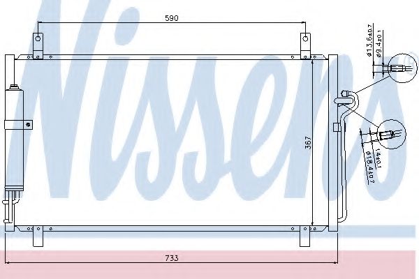 Imagine Condensator, climatizare NISSENS 94935