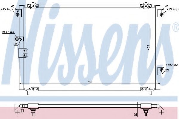 Imagine Condensator, climatizare NISSENS 94948