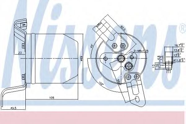 Imagine uscator,aer conditionat NISSENS 95004