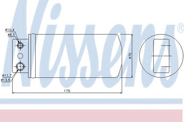 Imagine uscator,aer conditionat NISSENS 95058