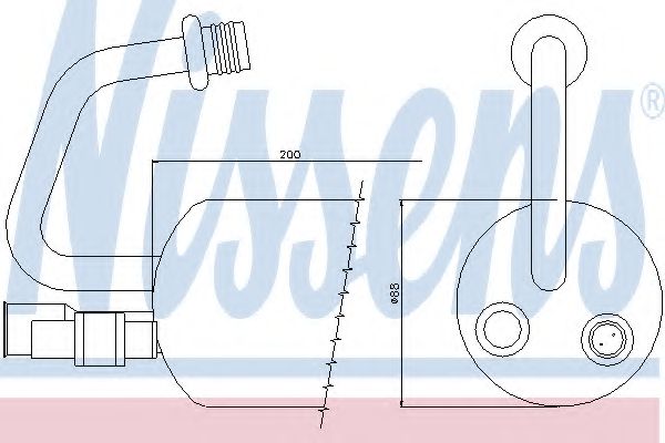 Imagine uscator,aer conditionat NISSENS 95211