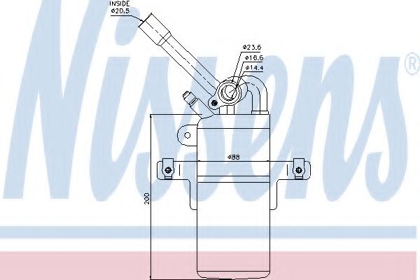 Imagine uscator,aer conditionat NISSENS 95213