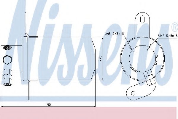 Imagine uscator,aer conditionat NISSENS 95228