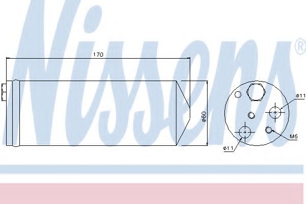 Imagine uscator,aer conditionat NISSENS 95239