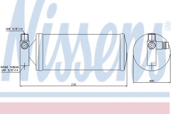 Imagine uscator,aer conditionat NISSENS 95257