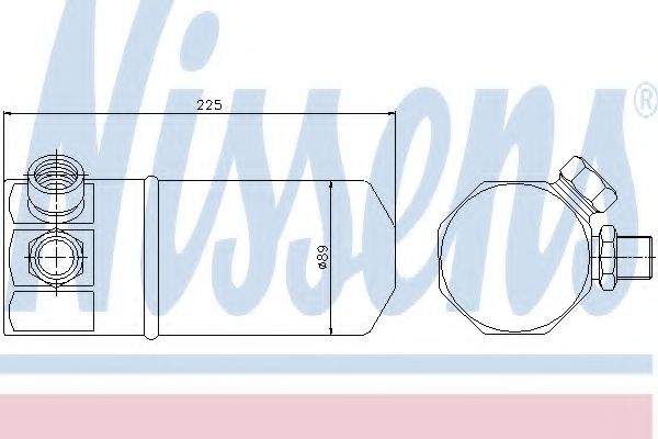 Imagine uscator,aer conditionat NISSENS 95262