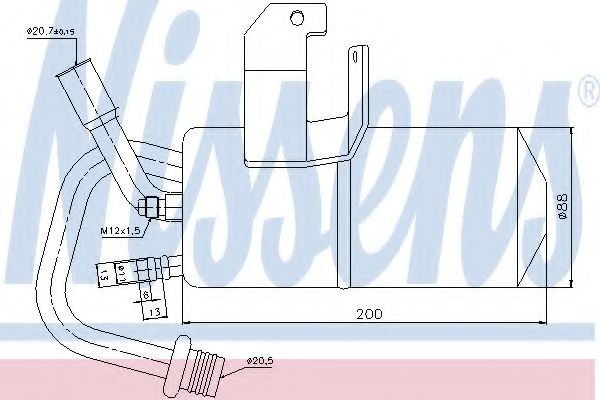 Imagine uscator,aer conditionat NISSENS 95317