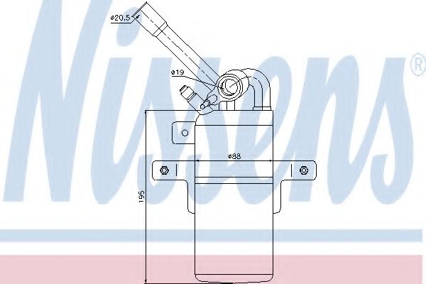 Imagine uscator,aer conditionat NISSENS 95331