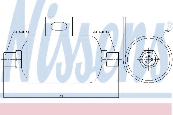 Imagine uscator,aer conditionat NISSENS 95343