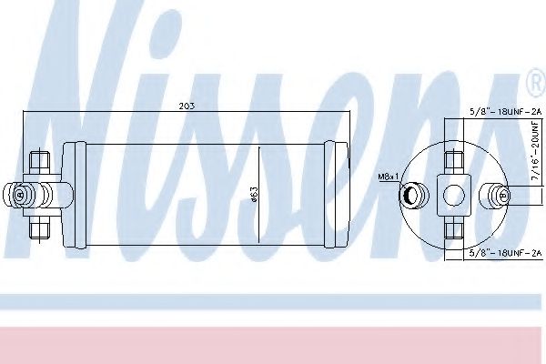 Imagine uscator,aer conditionat NISSENS 95344