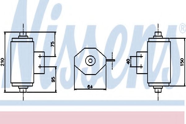 Imagine uscator,aer conditionat NISSENS 95364