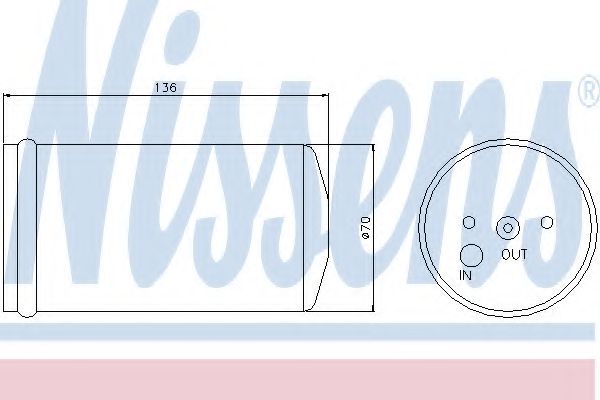 Imagine uscator,aer conditionat NISSENS 95365