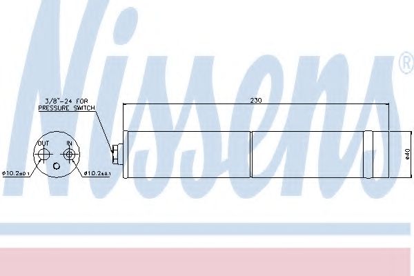 Imagine uscator,aer conditionat NISSENS 95383