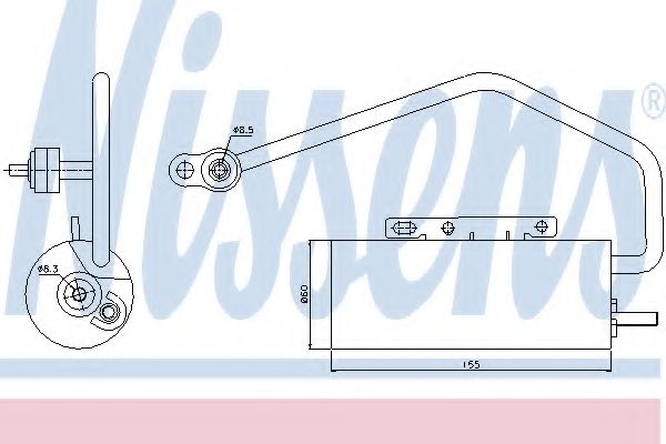 Imagine uscator,aer conditionat NISSENS 95447