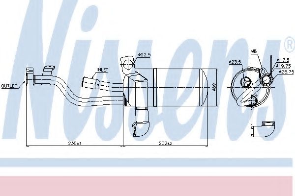 Imagine uscator,aer conditionat NISSENS 95449