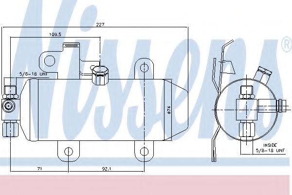 Imagine uscator,aer conditionat NISSENS 95459