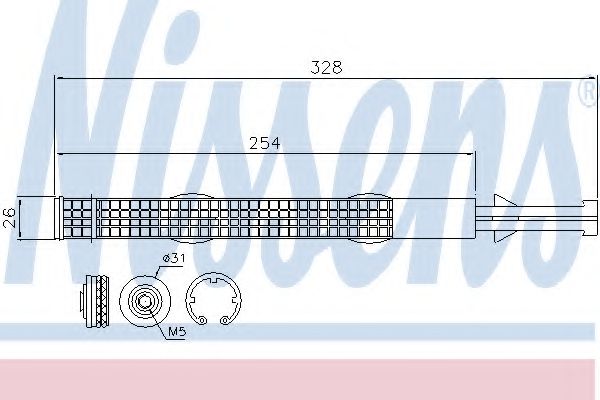 Imagine uscator,aer conditionat NISSENS 95526