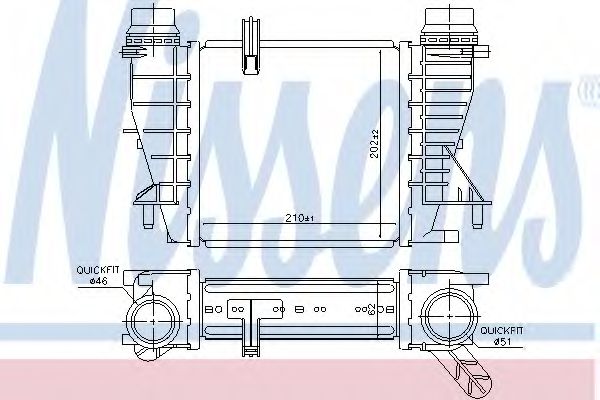 Imagine Intercooler, compresor NISSENS 96363