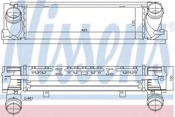 Imagine Intercooler, compresor NISSENS 96450