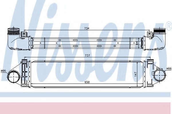 Imagine Intercooler, compresor NISSENS 96472