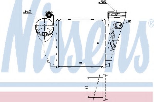 Imagine Intercooler, compresor NISSENS 96487