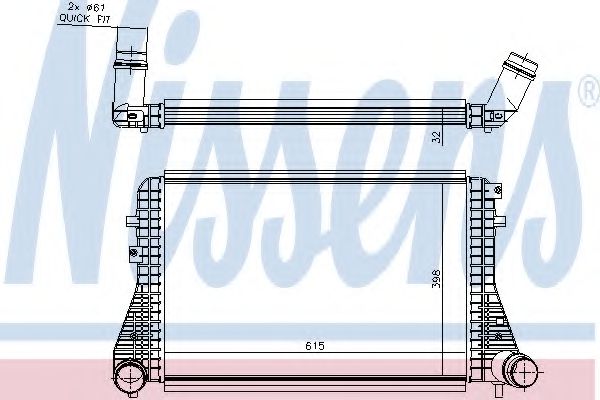 Imagine Intercooler, compresor NISSENS 96493