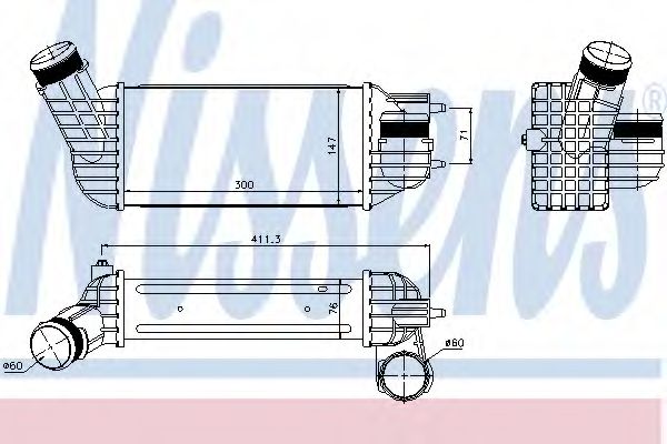 Imagine Intercooler, compresor NISSENS 96512